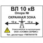 Купить Табличка для опознавательных столбов 210х280 мм ПВХ 2 мм двухсторонняя по доступной цене