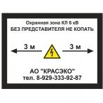 Табличка для опознавательных столбов 210х280 мм ПВХ 5 мм двухсторонняя