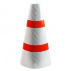 Купить Маска для конуса 510 мм с 3-мя белыми светоотражающими полосами по доступной цене